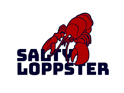 SaltyLoppster - Twitch channel digital graphics logo design