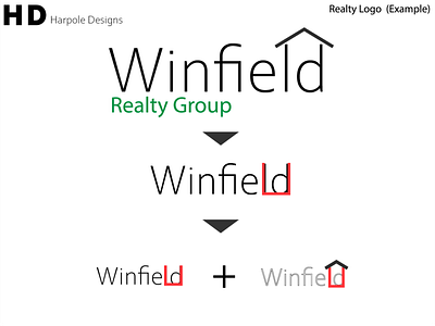 Winfield Realty Group Logo design logo real estate real estate agency real estate logo realtor logo realty logo