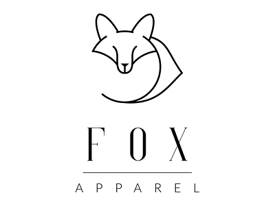 Fox Apparel fox fox line art fox simple logo line art line art logo line drawing line icons modern apparel logo modern fox logo modern logo simple line fox logo simple logo