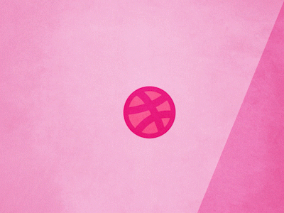 Hello Dribbble! animation bouncingball dribbble kick pink rigid