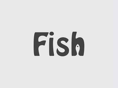 Fish Typography Logo