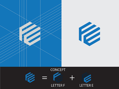 FE letter monogram logo