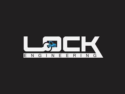 lock engineering and repair logo design