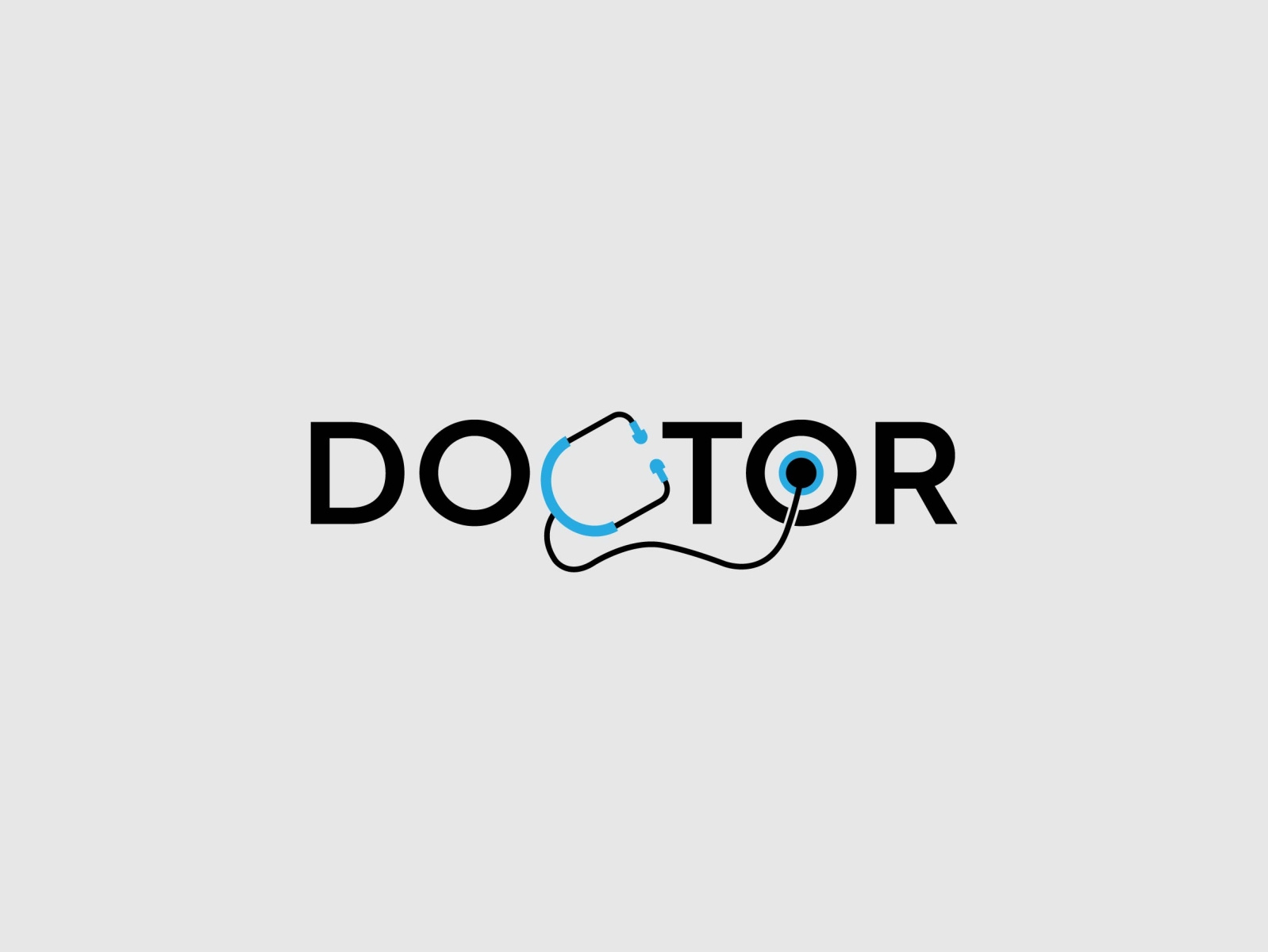 doctor typography logo design by Saiduzzaman Bulet on Dribbble