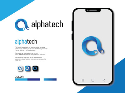 alphatech logo brand branding business commercial company corporate creative game letter letters logo logotype media modern social social media soft studio tech technology