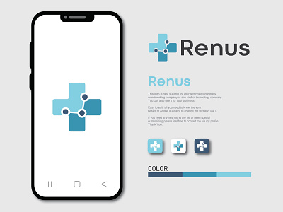 Renus Biomedical logo biology biomedic brand branding center clinic company creative creative logo dna gene genetic health identity logo design medical multipurpose research service visual identity