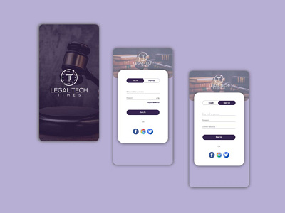 Law app UI kits app application banner court design experience graphic icon illustration interface internet judge law layout line menu mobile onboarding page responsive