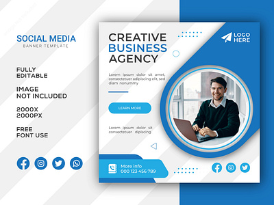 Digital marketing agency and corporate social media post design