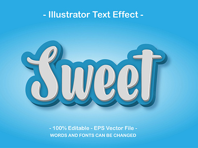 Sweet Text Style Effect