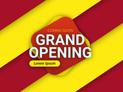 Grand opening soon promo background background banner business concept design element event grand illustration marketing open poster promo promotion retail shop special store template vector