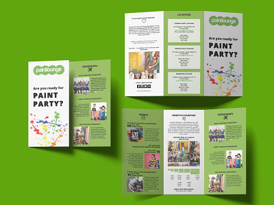 Brochure Design for Paint Lounge branding brochure design illustration marketing