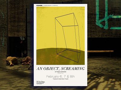 An Object, Screaming Poster photoshop poster poster art poster design theater theater posters theater publicity