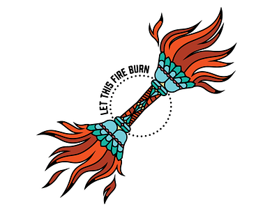 Torch - Unworthy by Gideon bold fire gideon illustration line icon lyric design minimal music tattoo tattoo design torch