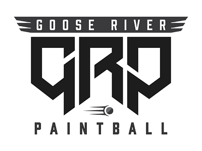 GRP Paintball Field logo - Square brand branding geometric logo military paintball sports square