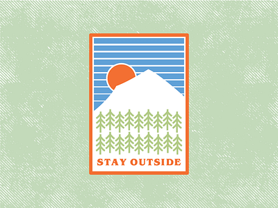 Stay Outside - Patch Concept adventure badge brand camping icon illustration logo nature outdoors patch game