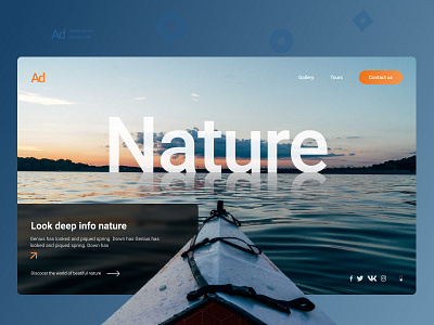 Nature airdi design figma journey lake ui ux web