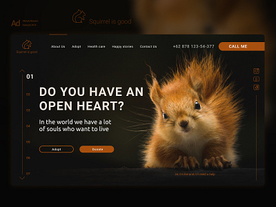 Helping animals airdi animals branding charity design figma help logo ui ux web