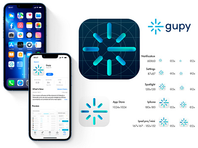 Gupy - app icon adobe illustrator adobe photoshop figma logo ui ux
