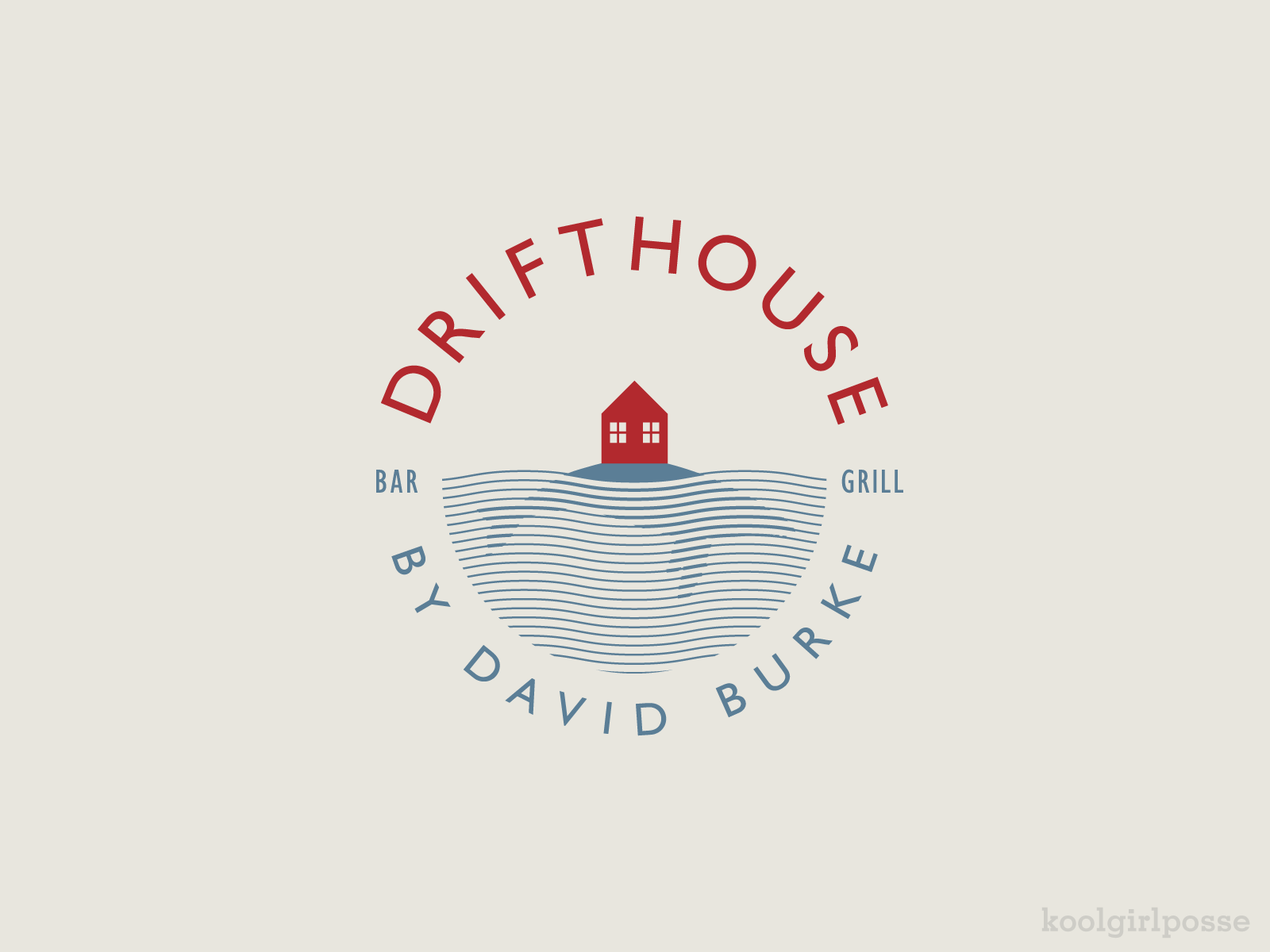 Drifthouse branding design illustration logo
