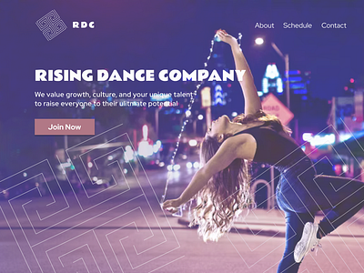 Dance Company Landing Page