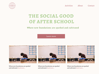 Social Good Landing Page