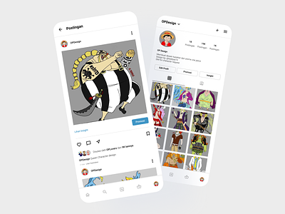 Instagram App Design app design flat ui ux vector