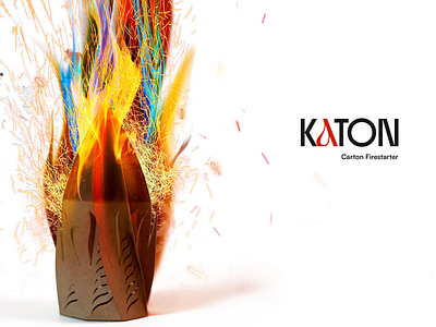 Katon Firestarter art cardboard character design firestarter graphic design industrialdesign kengokuma omm product design