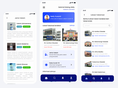 Kita Vaksin Apps covid19 health mobile ui uiux ux vaccine vaksin