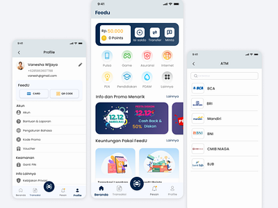 Feed-U (E-money) apps design e money mobile ui uidesign uiux ux uxdesign