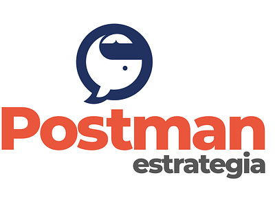 Postman estrategia design logo