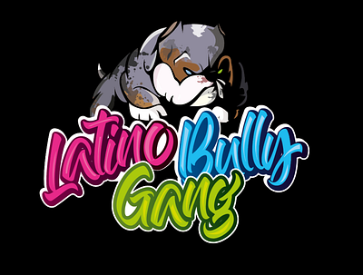 Latino Bully Gang design logo