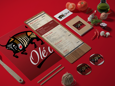 Olé Olé - restaurante español branding design logo