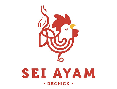 Sei Ayam Dechick Logo branding design graphic design logo