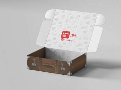 Box Suitcase Packaging-Kimso box branding design packaging suitcase