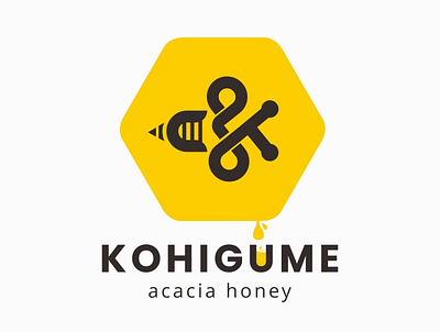 Kohigume Honey Logo branding design graphic design logo