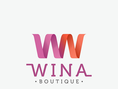 Wina Boutique Logo brand branding design graphic design logo