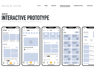 Design App interactive prototype app design interface prototype ui