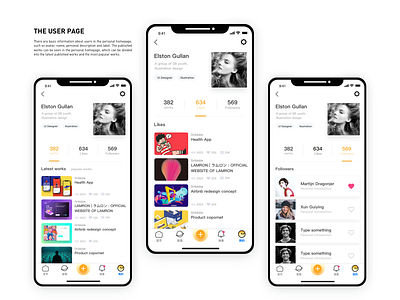 User Page | Design app