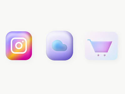 3D App  Icon UI