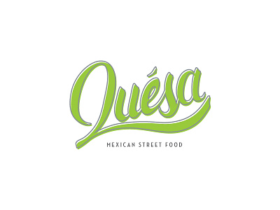 Quesa Logo brand branding identity lettering logo mexican script