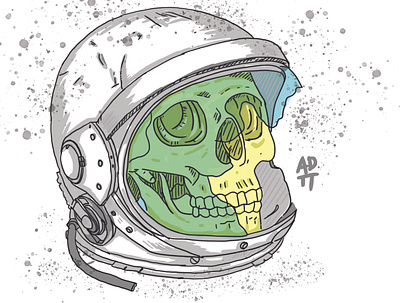 deadly space cartoon cartoon illustration design digital painting illustration photoshop