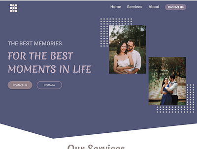 Photobooth landing page minimal ui ux web web design