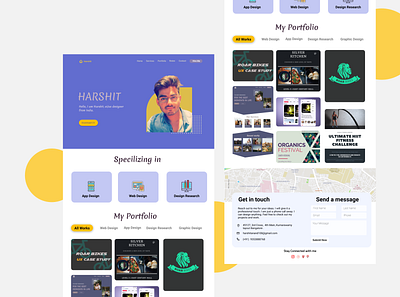 Portfolio landing page inspiration inspiration landing page minimal ui ux web design