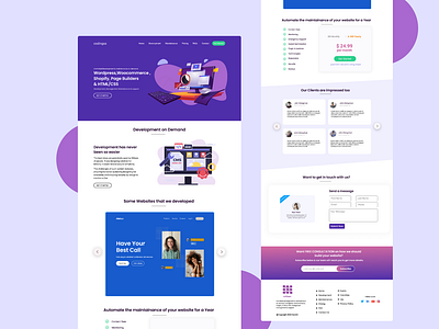 Coding ss landing page design inspiration