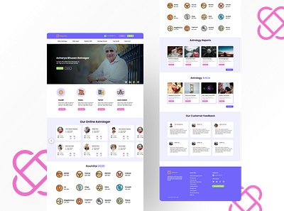 Astrology landing page design landing page minimal uiux web design