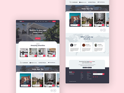 Quick Home  (Landing page concept )