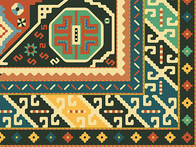 Persian Rug creative design illustration oregon portland tinj