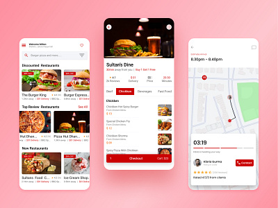 Food delivery mobile app design app app design application deliver delivery delivery app design food food app design food delivery mobile mobile app mobile app design pizza delivery restaurant restaurant app transportation ui