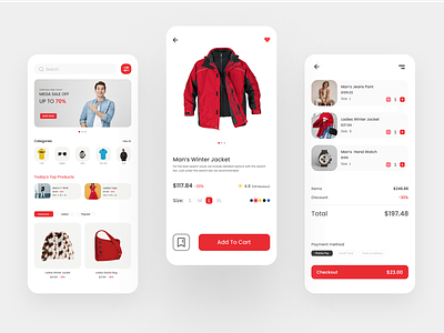 E-commerce Mobile App Design app app design application design e-commerce mobile mobile app ui