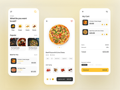 Foodie-Food Delivery Mobile App by Sakhawat Hossain on Dribbble